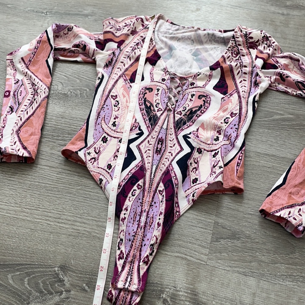 Free People | Pick a Place Paisley Bodysuit - Picture 12 of 12